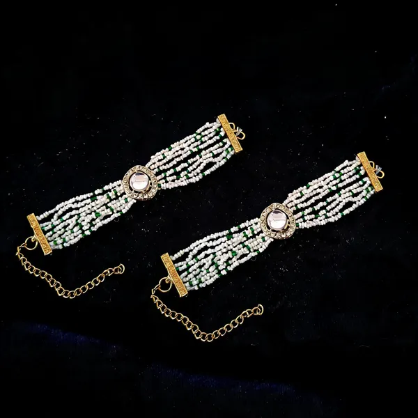 Green_Bracelet_Alloy_For_Unisex_Pack_Of_2