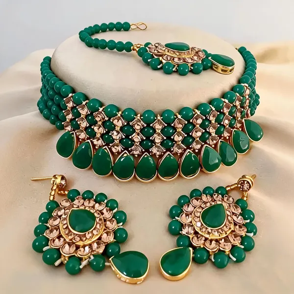Green_And_Gold_Jewellery_Set_Alloy_For_Women_Pack_Of_1