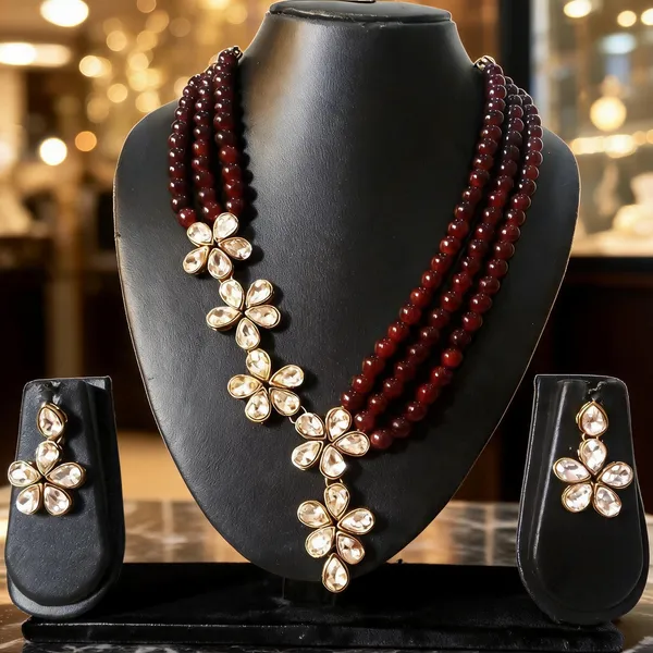 Maroon_Jewellery_Set_Alloy_For_Women_Pack_Of_1