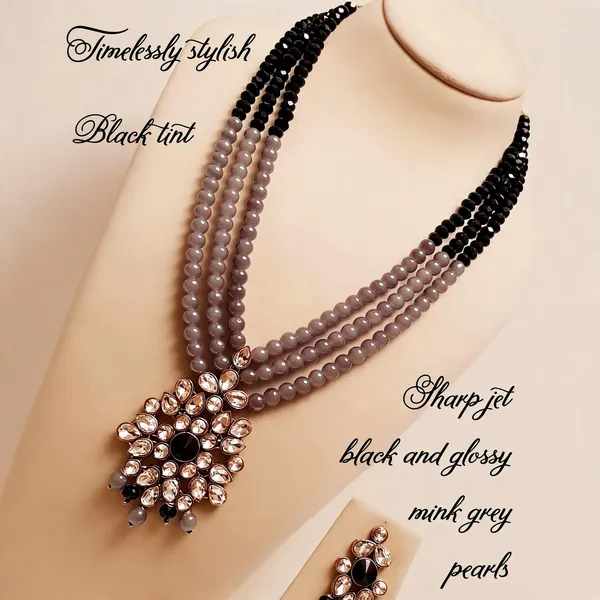 Grey_And_Black_Jewellery_Set_Alloy_For_Women_Pack_Of_1