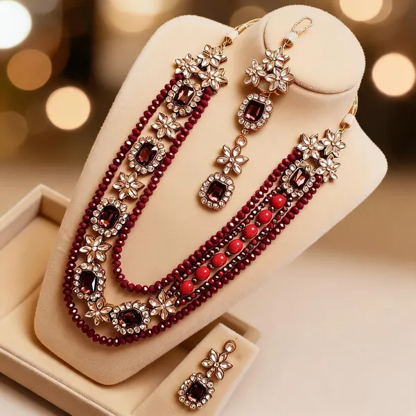 Maroon_Jewellery_Set_Alloy_For_Women_Pack_Of_1