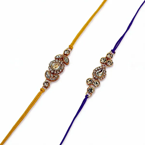 Yellow_N_Blue_Rakhi_Alloy_For_Brother_And_Sister-In-Law_Pack_Of_2