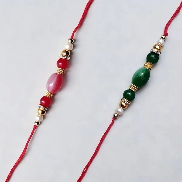 Light_Pink_N_Green_Rakhi_Alloy_For_Brother_And_Sister-In-Law_Pack_Of_2
