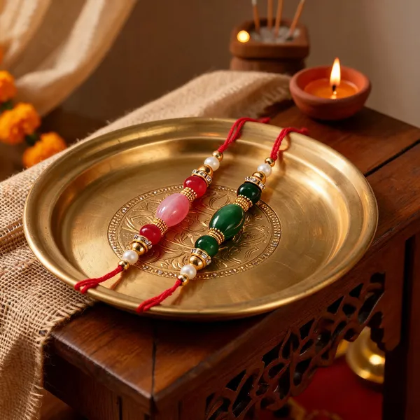 Light_Pink_N_Green_Rakhi_Alloy_For_Brother_And_Sister-In-Law_Pack_Of_2