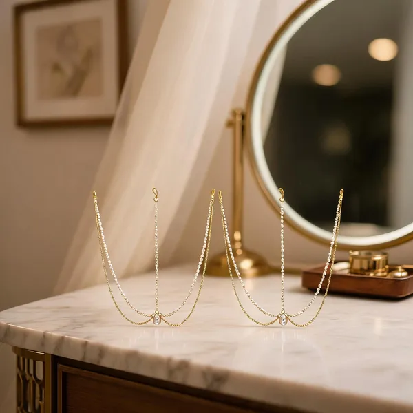 White_And_Gold_Matha_Patti_Alloy_For_Women_Pack_Of_2