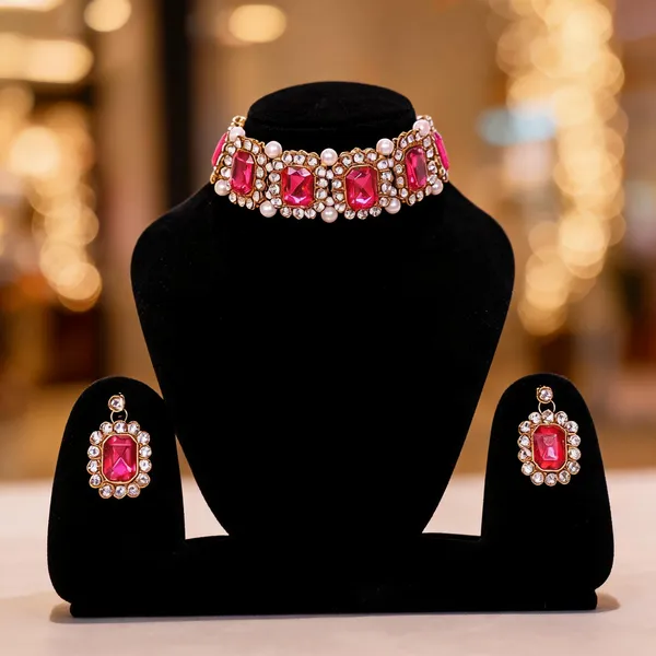Pink_Jewellery_Set_Alloy_For_Women_Pack_Of_1