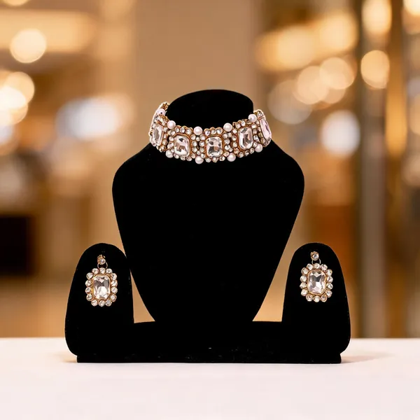 White_Jewellery_Set_Alloy_For_Women_Pack_Of_1