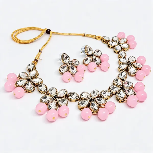 Pink_And_Silver_Jewellery_Set_Alloy_For_Women_Pack_Of_1