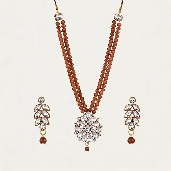 Brown_Jewellery_Set_Alloy_For_Women_Pack_Of_1