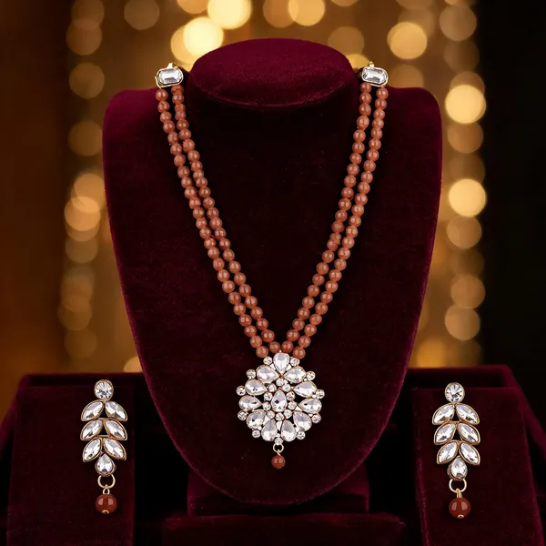 Brown_Jewellery_Set_Alloy_For_Women_Pack_Of_1