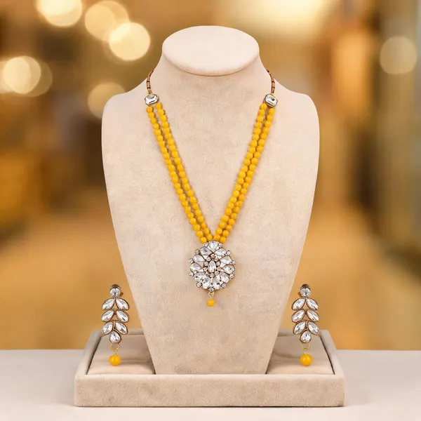 Yellow_And_Gold_Jewellery_Set_Alloy_For_Women_Pack_Of_1