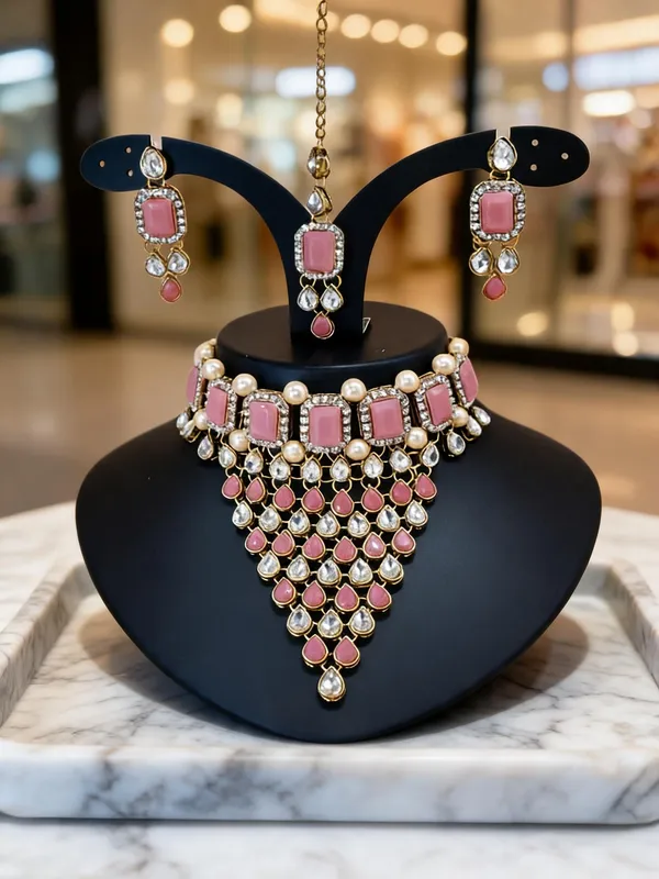 Pink_Jewellery_Set_Alloy_For_Women_Pack_Of_1