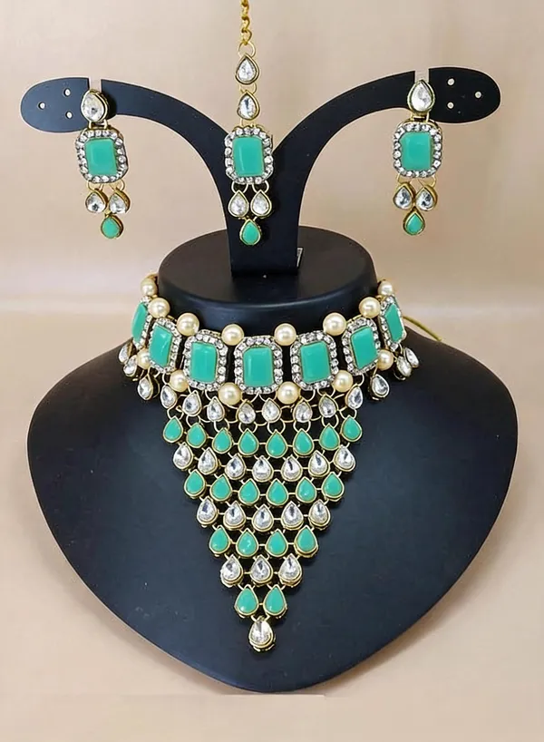 Green_Jewellery_Set_Alloy_For_Women_Pack_Of_1