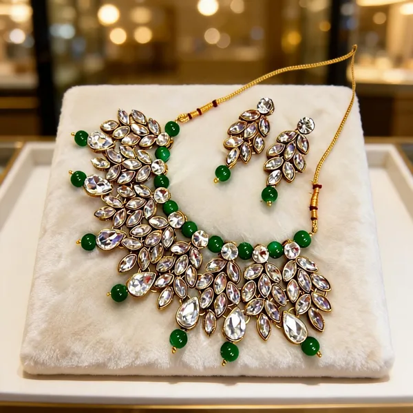 Green_Jewellery_Set_Alloy_For_Women_Pack_Of_1