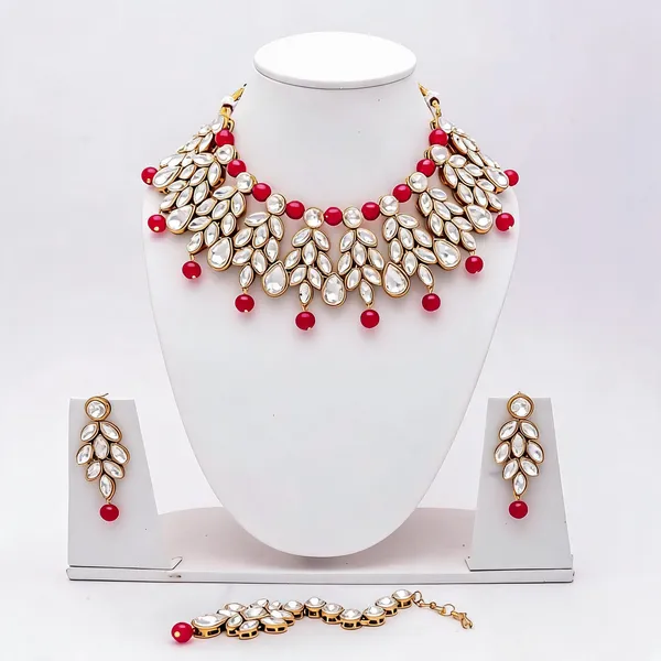 Red_Jewellery_Set_Alloy_For_Women_Pack_Of_1