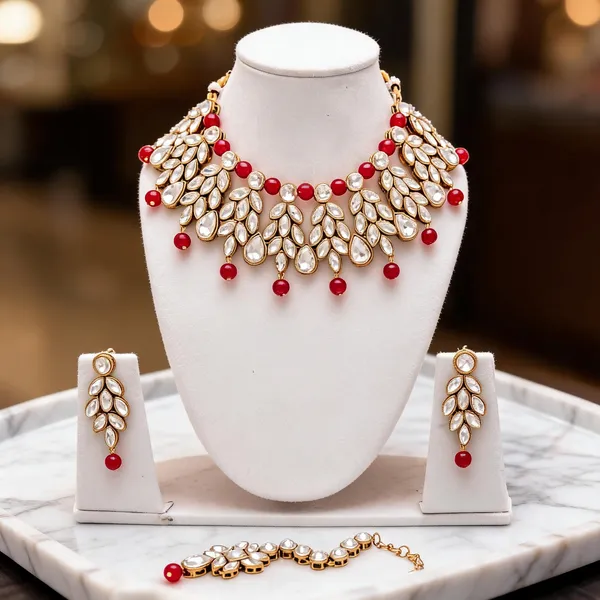 Red_Jewellery_Set_Alloy_For_Women_Pack_Of_1