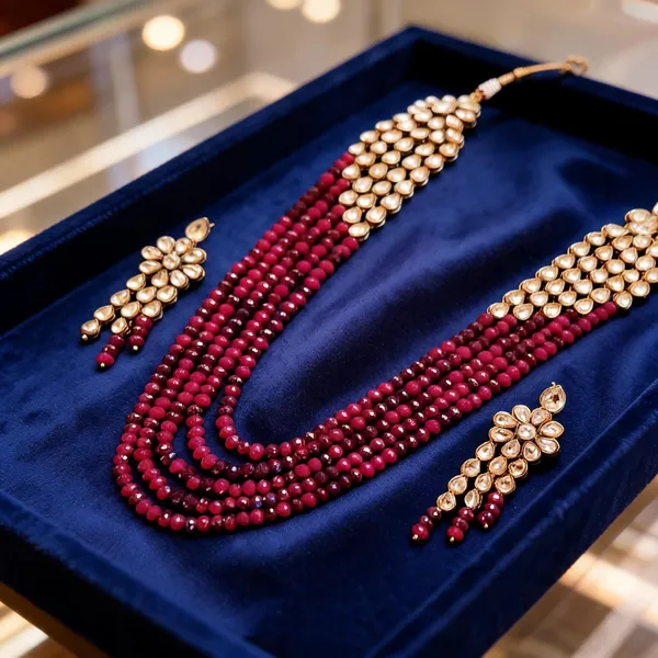 Red_Jewellery_Set_Alloy_For_Women_Pack_Of_1