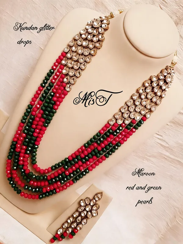 Red_And_Green_Jewellery_Set_Alloy_For_Women_Pack_Of_1