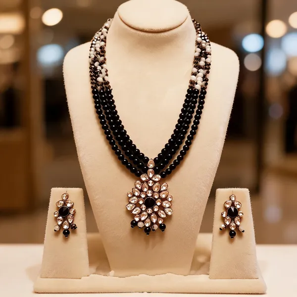 Black_Jewellery_Set_Alloy_For_Women_Pack_Of_1
