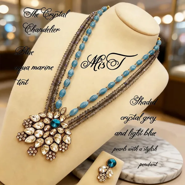 Grey_And_Blue_Jewellery_Set_Alloy_For_Women_Pack_Of_1