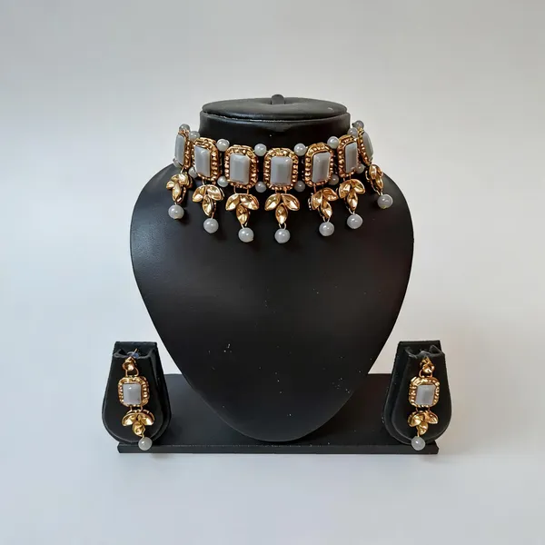Grey_Jewellery_Set_Alloy_For_Women_Pack_Of_1