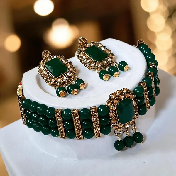 Green_Jewellery_Set_Alloy_For_Women_Pack_Of_1