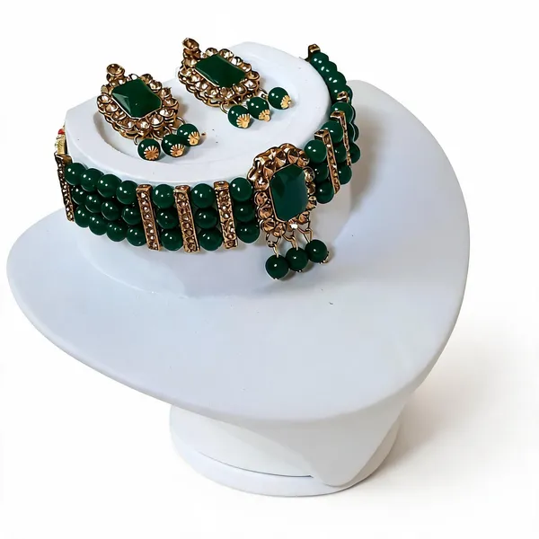 Green_Jewellery_Set_Alloy_For_Women_Pack_Of_1