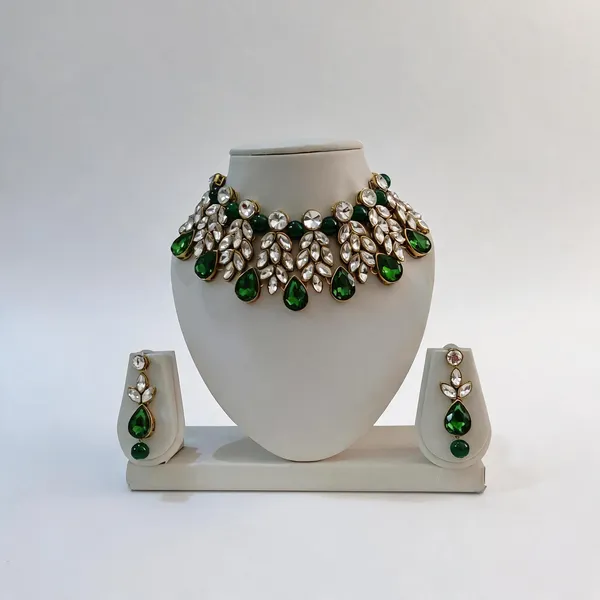 Green_Jewellery_Set_Alloy_For_Women_Pack_Of_1