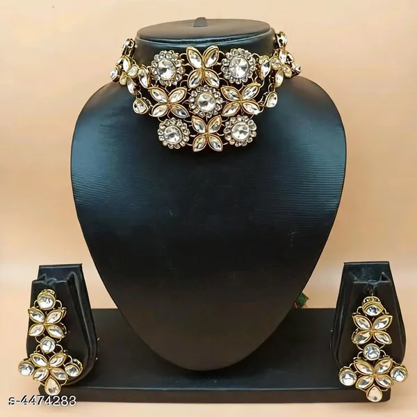 White_Jewellery_Set_Alloy_For_Women_Pack_Of_1