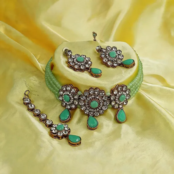 Green_Jewellery_Set_Alloy_For_Women_Pack_Of_1