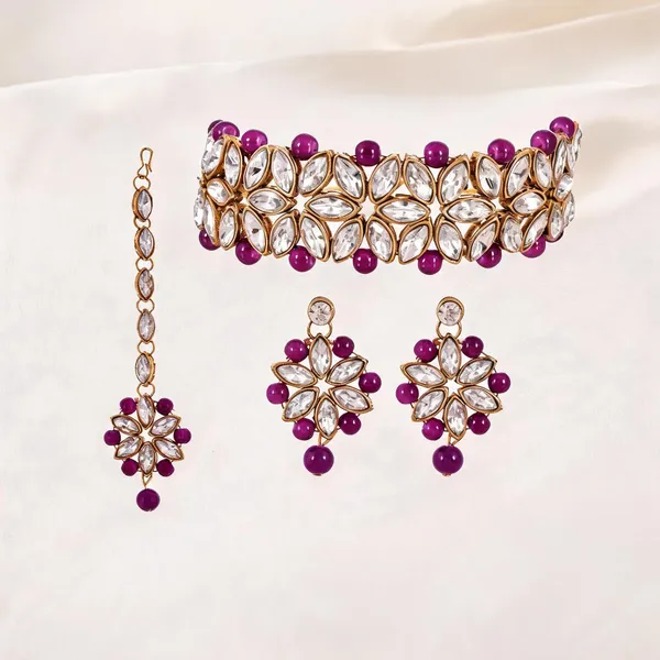 Purple_Jewellery_Set_Alloy_For_Women_Pack_Of_1