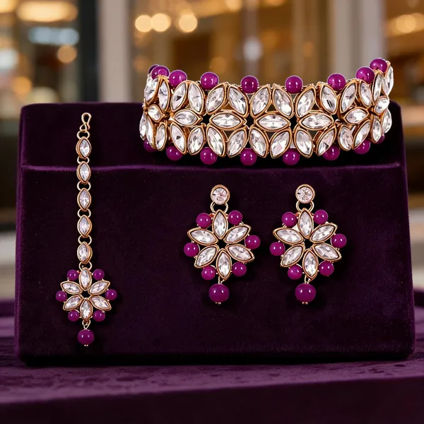 Purple_Jewellery_Set_Alloy_For_Women_Pack_Of_1