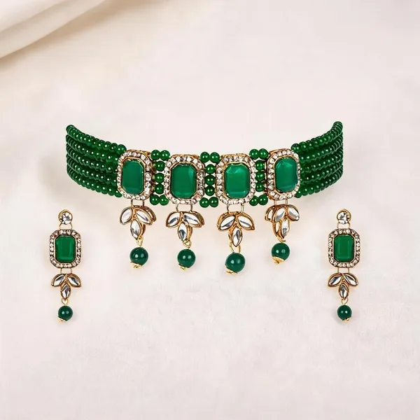 Green_Jewellery_Set_Alloy_For_Women_Pack_Of_1