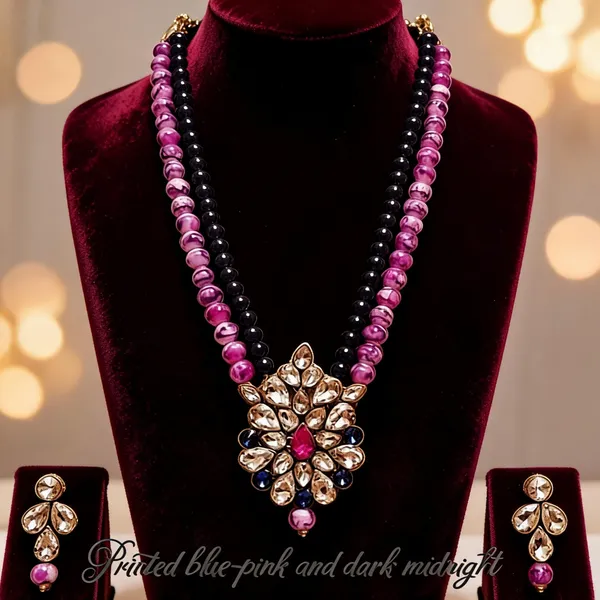 Purple_And_Black_Jewellery_Set_Alloy_For_Women_Pack_Of_1