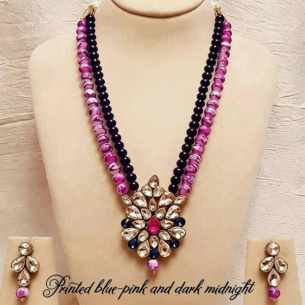 Purple_And_Black_Jewellery_Set_Alloy_For_Women_Pack_Of_1