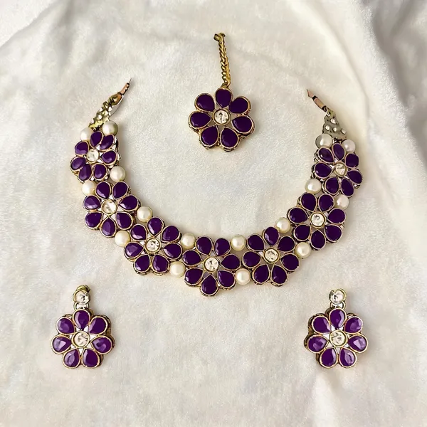 Purple_Jewellery_Set_Alloy_For_Women_Pack_Of_1
