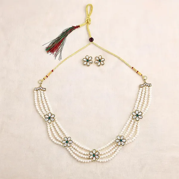 White_Jewellery_Set_Alloy_For_Women_Pack_Of_1