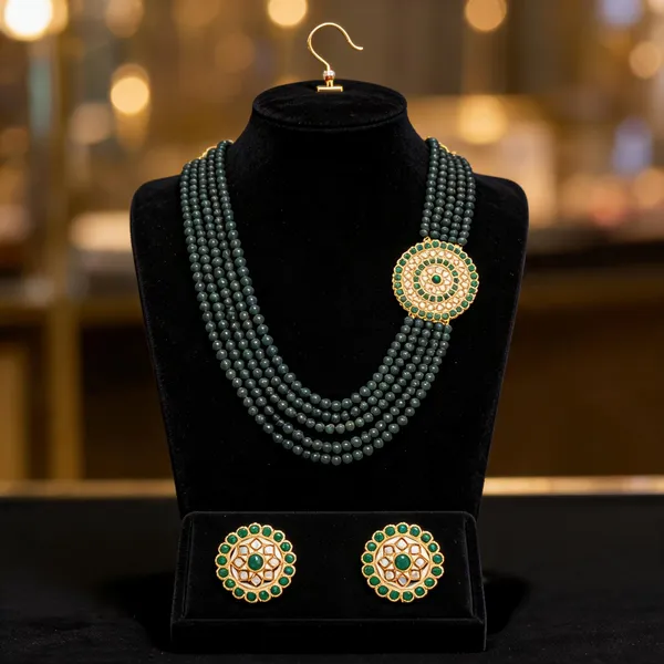 Green_Jewellery_Set_Alloy_For_Women_Pack_Of_1