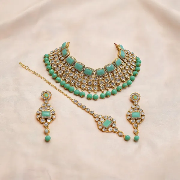 Green_Jewellery_Set_Alloy_For_Women_Pack_Of_1