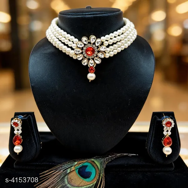 Red_Jewellery_Set_Alloy_For_Women_Pack_Of_1