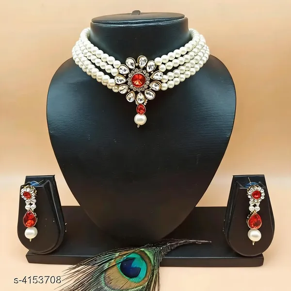 Red_Jewellery_Set_Alloy_For_Women_Pack_Of_1