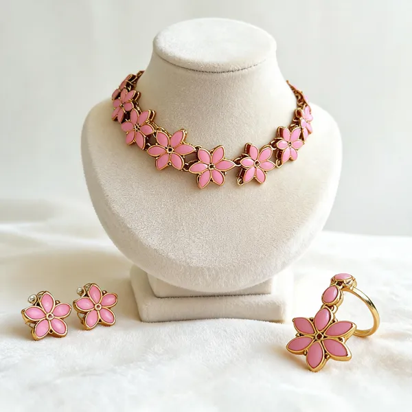 Pink_Jewellery_Set_Alloy_For_Women_Pack_Of_1