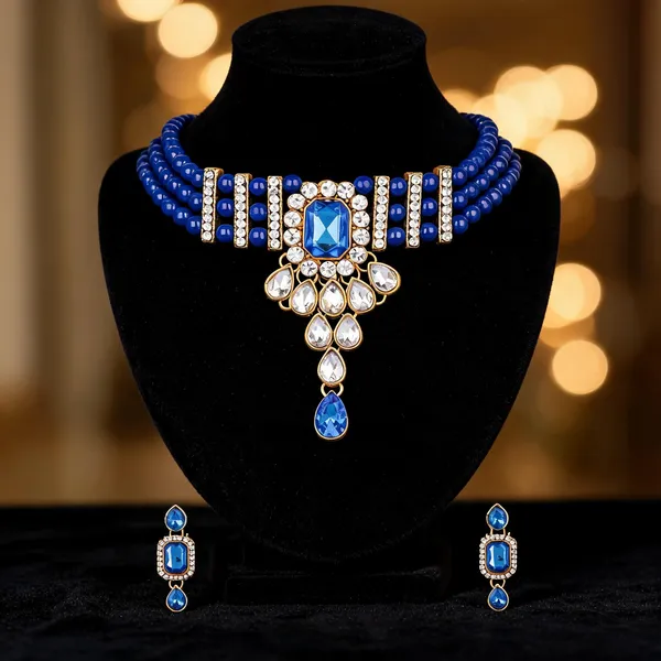 Blue_Jewellery_Set_Alloy_For_Women_Pack_Of_1