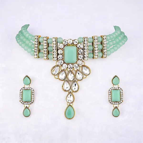 Green_Jewellery_Set_Alloy_For_Women_Pack_Of_1