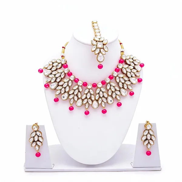Pink_Jewellery_Set_Alloy_For_Women_Pack_Of_1
