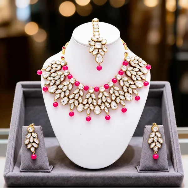 Pink_Jewellery_Set_Alloy_For_Women_Pack_Of_1
