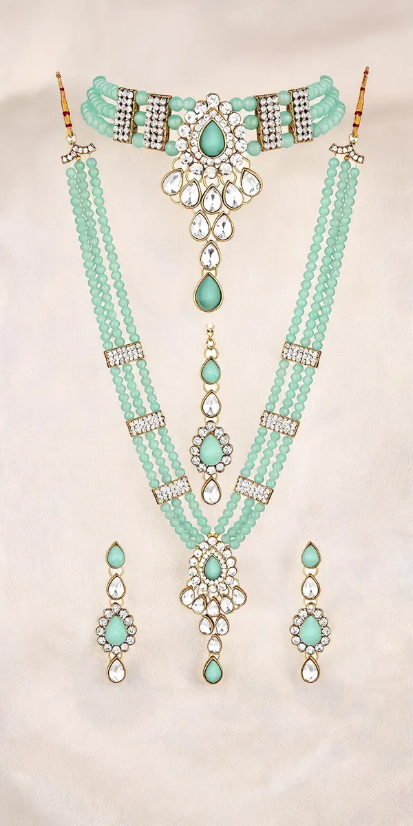 Green_And_Gold_Jewellery_Set_Alloy_For_Women_Pack_Of_1