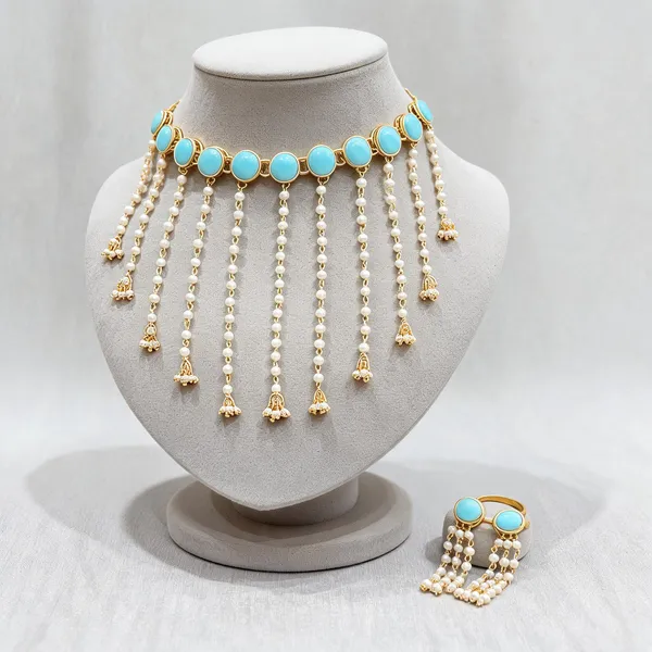Blue_Jewellery_Set_Alloy_For_Women_Pack_Of_1