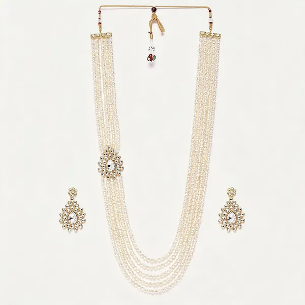 White_Jewellery_Set_Alloy_For_Women_Pack_Of_1
