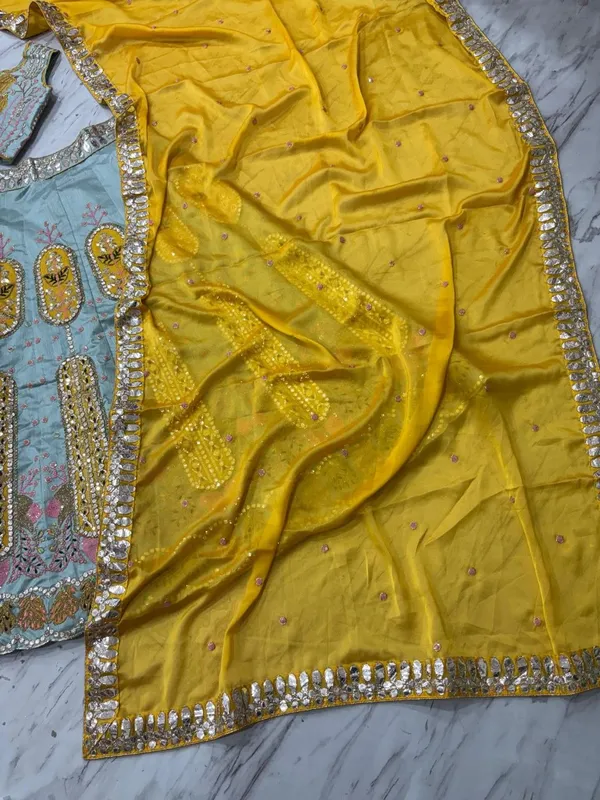 Sky_Blue_And_Yellow_Cotton_Embroidered_Lehenga_Choli_For_Women